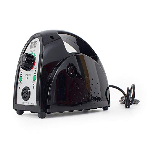 WMC 35,000 RPM 12 in 1 Electric Manicure Nail Drill Machine with Nail Clippers Set, Nail File Grinder Polisher, for Acrylic Nails, Gel Nail,Black
