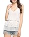 Zeagoo Women's Deep V-Neck Chiffon Tank Top Spaghetti Straps Cami Blouse