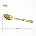 Huayoung 6-pcs Demitasse Espresso Spoons Gold Stainless Steel Mini Tea Coffee Spoons-4.7” Long
