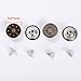 Shappy 50 Sets Metal Jeans Buttons Denim Replacement Buttons Tack Snap Buttons with Rivets and Storage Box for Jackets Jeans, Bronze and Silver