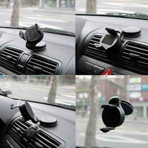 FlyStone Universal 360 WINDSCREENKIT MOUNT Flex Grip Lightweight Windshield Dashboard Car Mount Holder (Black)