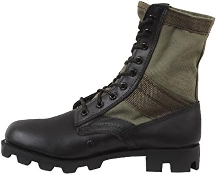 Jungle Boots 8" Military Style Leather Combat Army Boots With Panama Sole