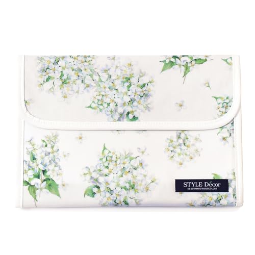 STYLE Decor 母子手帳ケース 女の子 マルチケース 人気 ファスナー かわいい 二人用 ジャスミン ホワイト W0105200