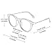 GQUEEN 201588 Fashion Horn Rimmed Keyhole Metal Temple UV400 Clear Lens Glasses