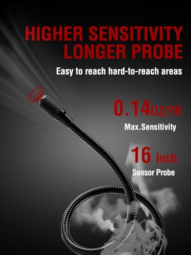 ALD-200 PRO Heated Pump Refrigerant Leak Detector for Heat Pumps, HVAC with UV LED, Freon Sniffer, Halogen Gas Leak Detector for R32 R454B R410A R22 R1234YF R600a
