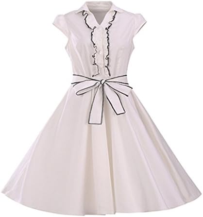 Plus Size Women Dress Sleeveless Halter Belts Rockabilly Prom Party Vestidos