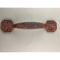 BI01RE1023-6.25RB_10 - Antique Rustic Brown Finish Cast Iron 6.25" Large Tray/Drawer/Door Handle Pull (10pcs)