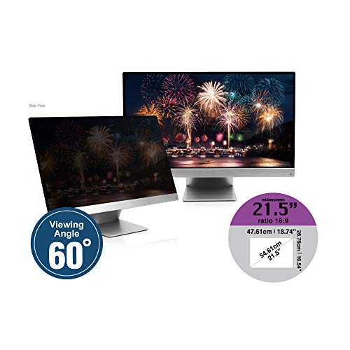KAEMPFER Anti-Blue Light Privacy Screen Protectors Filter for Widescreen Monitor 21.5 Inch 16:9 (18.74″ x 10.54″ / 476 x 268mm)