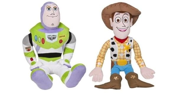 Disney Pixar Toy Story 3 Woody Buzz Lightyear Plush Pillow
