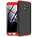 GKK Samsung Galaxy S7 Edge Case, Double Dip Ultra Slim Knight Series Case For Samsung S7 Edge Cover Hybrid PC [HARD] Full Protection Matte Phone Case (Red-Black-Red)
