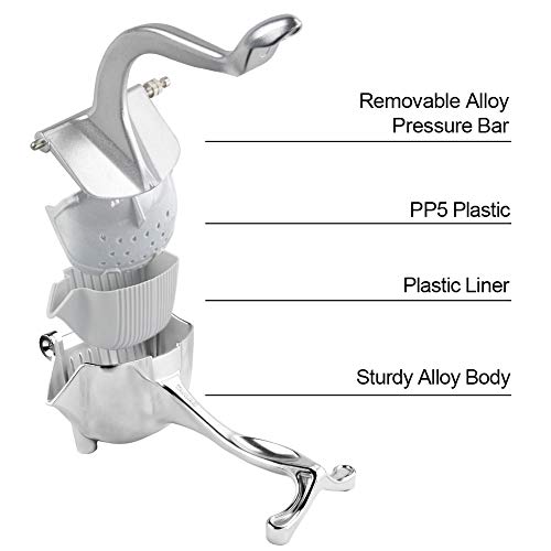 Top Rated Metal Lemon Lime Squeezer - Manual Citrus Press Juicer - Alloy Lemon Squeezer Hand Press for Grapefruits Orange