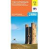 The Cotswolds, Burford, Chipping Campden, Cirencester & Stow-on-the Wold: OL 45 Landkaart – Gevouwen Kaart, 17 maart 2016