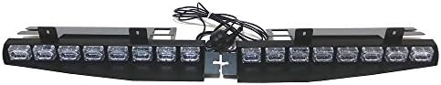 VSLED 2 x 24 LED 1 Watt Emergency Beacon Light Bar Exclusive Split Visor Deck Dash Hazard Strobe Warning LightBar (AWAWAWAWAWAWAWAW)