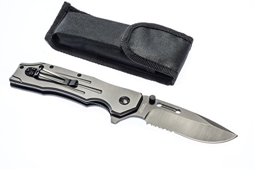 Se kfd700 5"heavy-duty titanium drop point pocketk…