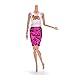 Buytra 6 Pack Doll Accessories Handmade Fashion Shorts Pants Vest Outfit Clothes for Barbie Doll Girls's Birthday Gift