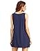 ROMWE Women's Casual T-Shirt Sleeveless Swing Dress Tunic Tank Top Dresses Navy XXL