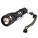 WindFire® S16 2000 Lumens Zoomable CREE XM-L T6 U2 LED Rechargeable Torch Flash Light Lamp With Clip and Lanyard Strip 5 Modes Bike Lamp Flashlight CREE LED Headlight 18650 Battery Lamp Torch Flashlight for Hunting, Cycling (Batteries not included)