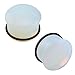 ZS Single Flare Clear Opalite Moonstone Ear Plugs and Tunnels with O-Ring Stretcher Expander Pair (5/8