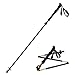 Himal 1 PCS Folding Collapsible Travel Hiking Walking Stick Trekking Pole with EVA Foam Handle (Black-Red)