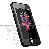 iPhone 7 Plus Waterproof Case, Vcloo 6.6 Feet Underwater Case for iPhone 7 Plus, Dust Proof, Snow Proof, Shockproof, Heavy Duty Protective Case Cover for 7 Plus, 5.5'' with Touch Screen (Black)