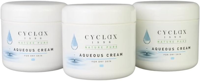 Cyclax Nature Pure Aqueous Cream 300ml Pack of 3 Moisturiser Hydration Barrier