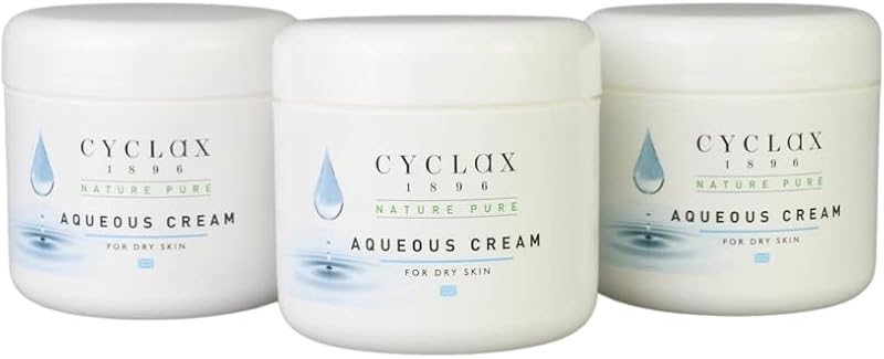 Cyclax Nature Pure Aqueous Cream 300ml Pack of 3 Moisturiser Hydration Barrier