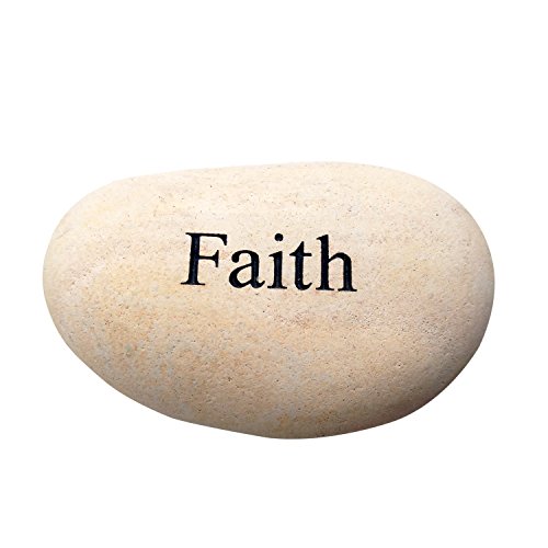 Faith Engraved Stone Pebble River Rock Stone