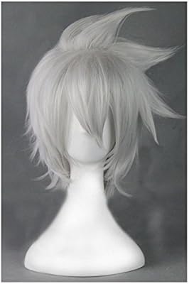 Cosplaza Cosplay Wig Boy Male Silver White Short Spiky Halloween