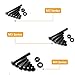 VIGRUE 1080Pcs M4 M3 M2 Button Head Socket Cap Screws Bolts Nuts Washers Assortment Kit with Allen Wrenches, Black Metric Screws Set