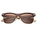 WISH CLUB Wood Clubmaster Sunglasses for Men with UV 400 Square Handmade with Bamboo Box