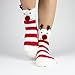 Red Bene Women's Christmas Animal Fuzzy Socks Set Reindeer Gift Box Set
