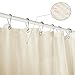 subrtex Shower 72 X 72 Inches Striped Liner Curtain with Grommet Holes for Bathroom Decor Beige