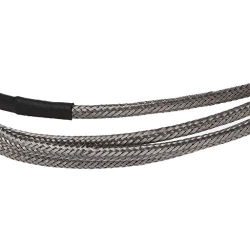JUNESUN 2Pcs 1m K-Type 0 to 600 Degree Thermocouple Temperature Controller Sensor Probe 3x15x1000 - Thumbnail 5