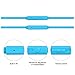 Jabees 3.5mm Aux Audio Cable to Connect Headphones/Headsets with Gaming Devices such as Xbox/P4P, Replacement Audio Cable with Mic and Volume Control for Music and Voice Streaming for Cellphone -Blue