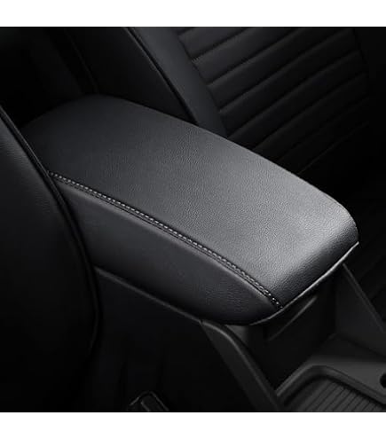 Synthetic Leather Armrest Cover For 2005-2007 Ford Escape - Gray Console Lid Replacement
