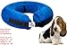 Inflatable Dog Collar, Recovery Cone, After Pet Surgery, Prevent Dogs from Biting & Scratching, Adjustable Thick Strap, Soft Comfortable Donut (Large)