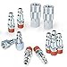 PowRyte Works 12-Piece Air Coupler and Plug Kit, 1/4-Inch NPT, Industrial Type D, Air Quick Connect, Air Hose Fittings, Air Compressor Accessories