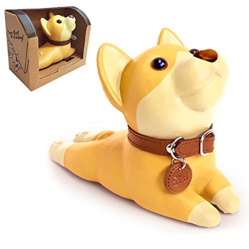 HansGo Cute Dog Doorstop, Shiba Inu Door Stopper Door Wedge Cartoon Puppy Door Stop Decorative Doorstop for Girls Boys Kids Home Office Decoration