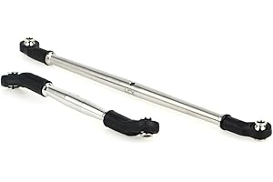 LCX Racing 1/10th RC Crawler Car Stainless Steel Front Steering Linkage for Traxxas TRX4 TRX6 6x6 G63, Upgrades Parts Accessories