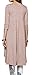 Urban CoCo Women's Half Sleeve High Low Loose Casual T-Shirt Top Tee Dress (Pink, Large)