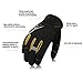 Vgo 3Pairs High Dexterity Light Duty Mechanic Glove,Rigger Glove,Anti-abrasion,Touchscreen(Size L,Black,SL8853)
