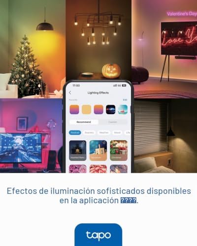 Lâmpada WiFi L430P Smart P45, soquete E14, 470 lúmens, 16 milhões de cores, regulável, temporizador e temporizador, monitorização de energia, compatível com Alexa, Google Assistant e Samsung
