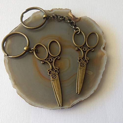 Amazon Com Vintage Scissor Keychain Hair Stylist Gifts Handmade