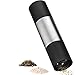 2-In-1 Salt and Pepper Grinder - Adjustable Coarseness Ceramic Mechanism - Stainless Steel Salt and Pepper Shakers - Dual Adjustable 2-In-1 Salt and Pepper Mill