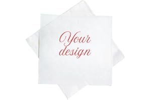 15-1000 Pcs Customized Napkins Upload Your Design Print Logo Photo Text Personalized Napkins for Wedding Birthday Anniversary