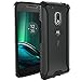 Poetic Affinity Series Thin Dual Material Bumper Case for Motorola Moto G Play/Moto G4 Play - Black/Clear