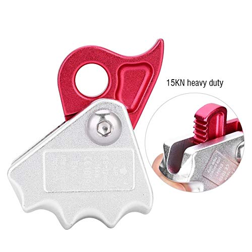 Wolfgo Climbing Figure-15KN Self-Braking Stop Descender for 9-12mm Rope Rescue Descender Rappel Ring Climbing Gear Belay Device Climbing for Rock Climbing Peak Rescue Aluminum Alloy
