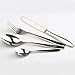 Amerzam Flatware Set,Stainless Steel Cutlery with Knife Fork Spoon Teaspoon Dinnerware Cutlery Set (4 Piece)