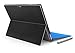 Herngee Surface Carbon Fiber Texture Protective Decal Skin Protector PVC Skin Stickers Cover Stickers Compatible with Surface Pro 3, Color Black