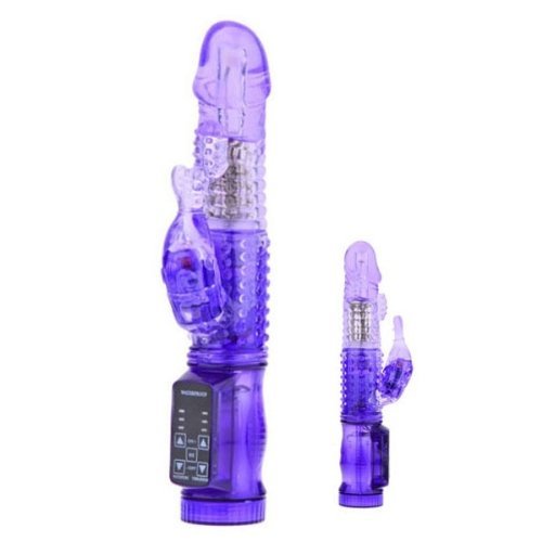 Akstore Hot Sale 7 Frequency Massager Super Big Electric Waterproof Orgasmic Thrusting Sex Dildo Penis Dong Toys Vibrating Vibration 360 Degree Two-way Rotating Vibe Jack Rabbit with Steel Ball Stimulating Sex Stimulator Magic Stick Wand Av Rod for Women Female Couples Random Color